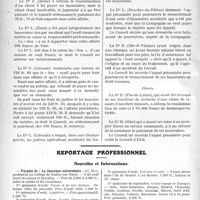 1503 - Page 1498 - Partie professionnelle, Hygiène, Assistance, Mutualité, Intérêts corporatifs, Variétés. Sou médical. Extrait analytique des procès-verbaux du Conseil d’Administration / Reportage professionnel. Nouvelles et Informations. Voyages de « La Caravane universitaire »