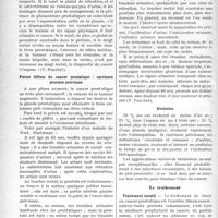 1539 - Page 1532 - Partie scientifique. Travaux Originaux. Les cancers du petit bassin, (suite), par le Dr G. Fischer. Cancer de la prostate. L’examen du malade / Forme diffuse du cancer prostatique : carcinose prostato-pelvienne / Complications / Evolution / Le traitement