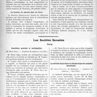 1545 - Page 1538 - Partie scientifique. L'Actualité Scientifique. La Presse. L’hypotension artérielle n’est pas toujours un état pathologique [(Journal de médecine de Bordeaux, 30 octobre 1930.)] / La fixation du calcium dans les tissus [(Pratique médicale française, n° 2 bis, février 1931-B.)] / Les Sociétés Savantes. Paris. Anesthésie générale et cardiopathies, (Académie de médecine ; 3-3-1931.) / La méthode phylactique en thérapeutique des maladies neurotropes, (Académie de médecine ; 10-2-1931.) / Transmission possible de la fièvre ondulante par les oiseaux, (Académie de médecine ; 10-2-1931.)