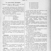 1548 - Page 1541 - Partie scientifique. L'Actualité Scientifique. Les Congrès. XXXIVe Congrès de l'Association française de Chirurgie, (Suite). Les pancréatites chroniques, MM. P. Brocq et Miginiac