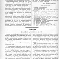 1561 - Page 1554 - Partie professionnelle, Hygiène, Assistance, Mutualité, Intérêts corporatifs, Variétés. Travaux Originaux. Chronique médico-militaire. Glanes médicales sur Jeanne d’Arc / Variétés. Le médecin qui interviewe les rois