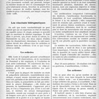 1615 - Page 1608 - Partie scientifique. Travaux Originaux. La clinique au goût du jour. Une classification utile des rhumatismes chroniques : les arthrites et les arthroses. L'efficacité de la cuti-vaccination dans les arthrites, d’après les travaux de MM. F. Coste et J. Lacapère. La pratique de la cuti-vaccination / Les résultats thérapeutiques