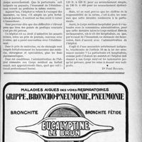 1654 - Page LXIII-1647 - A travers l’officiel. Hôpitaux. Tarif des accouchements à l’hôpital