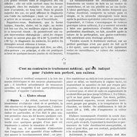1770 - Page 1763 - Partie scientifique. Travaux Originaux. La clinique au goût du jour. Le traitement des ulcères de l’estomac, d’après les travaux du Dr H. Mondor, ceux du Dr Gaston Lyon et du Dr de Butler d’Ormond. L’ulcère perforé commande le traitement chirurgical, mais il faut savoir en faire le diagnostic rapide / C'est au contraire le traitement médical, qui est indiqué pour l’ulcère non perforé, non calleux. Ulcère récent