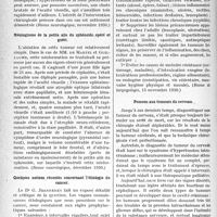 1773 - Page 1766 - Partie scientifique. L'Actualité Scientifique. La Presse. Sept cas de néoformations de la fosse occipitale opérés et guéris [(Revue neurologique, novembre 1930.)] / Méningiome de la petite aile du sphénoïde, opéré et guéri [(Revue neurologique, décembre 1930.)] / Quelques notions récentes concernant l'étiologie du cancer [(Revue de laryngologie, 15 novembre 1930.)] / Pensons aux tumeurs du cerveau [(Gazette médicale de France, 15 novembre 1930.)]