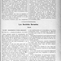 1774 - Page 1767 - Partie scientifique. L'Actualité Scientifique. La Presse. Pensons aux tumeurs du cerveau [(Gazette médicale de France, 15 novembre 1930.)] / Les Sociétés Savantes. Paris. Les oeufs : consommation et valeur alimentaire, (Académie de médecine ; 31-3-1931.) / La fièvre exanthématique de Marseille et la tique du chien, (Académie de médecine ; 14-4 1931.) / La pression moyenne dans le glaucome, (Académie de médecine ; 43-3-31.)