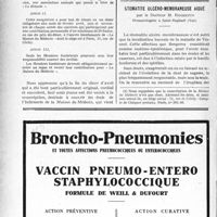 1805 - Page 1798-LXII - A travers l’officiel. Une manière agréable et plaisante de faire le bien. Le dîner de « La Bidoche » au profit de la Maison du Médecin / Stomatite ulcéro-membraneuse aiguë