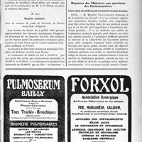1824 - Page XIII-1817 - A travers l’officiel. Lutte anticancéreuse !!!!!!!!!! / Asiles publics d’aliénés / Hygiène publique / Réponses des Ministres aux questions des Parlementaires. Libre choix du médecin par les assurés sociaux assistés