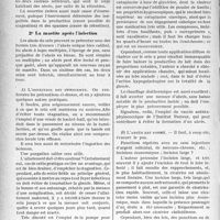 1835 - Page 1828 - Partie scientifique. Travaux Originaux. Ce que pratiquement le médecin doit savoir…. De certaines conditions de l’allaitement, d’après le Professeur agrégé H. Vignes. Mastites et allaitement. La mastite avant l’infection / La mastite après l'infection