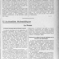 1836 - Page 1829 - Partie scientifique. Travaux Originaux. Ce que pratiquement le médecin doit savoir…. De certaines conditions de l’allaitement, d’après le Professeur agrégé H. Vignes. Hérédité et aptitude à l’allaitement / L’Actualité Scientifique. La Presse. Le bistouri électrique dans la chirurgie du cancer [(L’art médical, 15 décembre 1930.)] / Traitement des coliques de gaz poste-opératoires par le lavement salé hypertonique [(Bordeaux-chirurgical, janvier 1931.)]