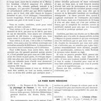 1869 - Page 1862 - Partie professionnelle, Hygiène, Assistance, Mutualité, Intérêts corporatifs, Variétés. Travaux Originaux. Mutualité familiale. Confrères, n’attendez pas [A. Gassot] / La page sans médecine