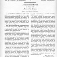 1871 - Page 1864 - Partie professionnelle, Hygiène, Assistance, Mutualité, Intérêts corporatifs, Variétés. Travaux Originaux. La page sans médecine / Autour des théâtres. Au Théâtre 1932. « Marchand de.Bobards », Satire en 4 actes de Ril-Dab