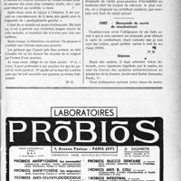1888 - Page LXXIII-1881 - Correspondance. Questions médico-militaires. Droit à pension. Présomption d’origine / Demande de carte de combattant