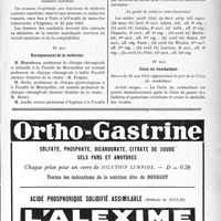 1898 - Page XI-1891 - A travers l’officiel. Médecins sanitaires maritimes / Enseignement de la médecine / Service de santé militaire / Croix du Combattant