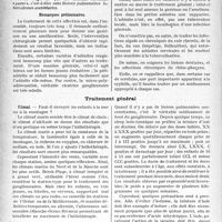 1921 - Page 1914 - Partie scientifique. Travaux Originaux. La thérapeutique au goût du jour. Quel est le meilleur traitement à appliquer à chaque variété d’adénite cervicale tuberculeuse chez l’enfant ?, d’après G. Boulanger-Pilet / Traitement général