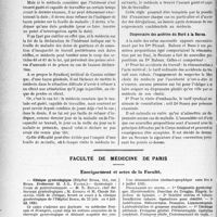 1951 - Page 1944 - Partie professionnelle, Hygiène, Assistance, Mutualité, Intérêts corporatifs, Variétés. Comptes rendus, documents, pièces officielles. Syndicat de Cannes, assemblée générale du 16 avril 1931 / Faculté de médecine de Paris. Enseignement et actes de la faculté