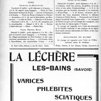 1959 - Page 1952-LXVIII - A travers l’officiel. Croquons la pomme / Société médicale du littoral méditerranéen. Ier Voyage médical international dans les Alpes avec excursion facultative en Suisse, (Suite)