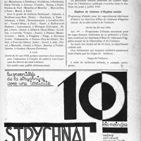 1972 - Page IX-1965 - A travers l’officiel. Service de Santé militaire / Asiles publiques d’aliénés / Assistance publique / Diplôme de visiteuse d’Hygiène sociale