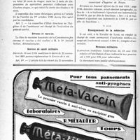 1973 - Page 1966-X - A travers l’officiel. Sérums et vaccins / Service de santé militaire / Enseignement de la médecine / Pensions militaires