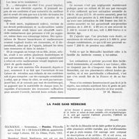 2022 - Page 2015 - Partie professionnelle, Hygiène, Assistance, Mutualité, Intérêts corporatifs, Variétés. Travaux Originaux. Mutualité familiale. La pension des enfants [Dr H. Mignon] / La page sans médecine