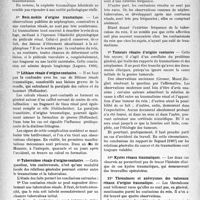 2073 - Page 2066 - Partie scientifique. L'Actualité Scientifique. Les Congrès. XXXe Congrès français d’Urologie, (Suite). Les contusions rénales. Néphrites traumatiques / Rein mobile d’origine traumatique / Lithiase rénale d’origine contusive / Tuberculose rénale d’origine contusive / Tumeurs rénales d’origine contusive / Kystes rénaux traumatiques / Thromboses et anévrysmes des vaisseaux rénaux d’origine traumatique