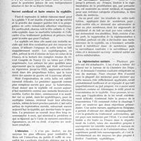 2087 - Page 2080 - Partie professionnelle, Hygiène, Assistance, Mutualité, Intérêts corporatifs, Variétés. Travaux Originaux. L’actualité Professionnelle. Le secret professionnel. Etude couronnée du prix Le Gendre à la Société médicale des Hôpitaux de Paris (1931), par le Dr Godard, (suite et fin). Secret médical et lutte contre la tuberculose / Secret médical et lutte contre la syphilis