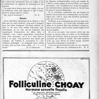 2112 - Page LXIX-2105 - Correspondance. Application du Tarif Fallières. Appareil provisoire pour transport de blessé / Fiscalité. Déduction du salaire alloué par le médecin à sa femme
