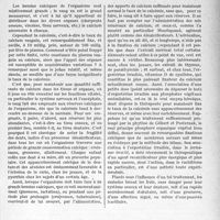 2156 - Page 2147 - Partie scientifique. L'Actualité Scientifique. Thérapeutique. Divergences entre le taux du calcium sanguin et les besoins calciques de l’organisme, par le Dr Savigny