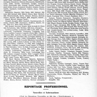 2178 - Page 2169 - Partie professionnelle, Hygiène, Assistance, Mutualité, Intérêts corporatifs, Variétés. Hôpitaux de l’assistance publique de Paris. Enseignement, concours, avis divers / Reportage professionnel. Nouvelles et Informations. Nécrologie [Drs Beulque, Guyard, René Tesson, Pailloz, Raymond, Cocherel, Gaston Bosc, Madame Noury]