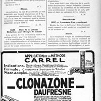 2190 - Page LXXIII-2181 - Correspondance. Fiscalité. Déduction des versements pour retraites / Base de la patente. Réduction pour charges de famille / Assurances. Assurance d’un remplaçant