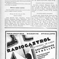 2199 - Page 2190-X - A travers l’officiel. Enseignement de la médecine / Médecine sanitaire maritime / Service de Santé militaire