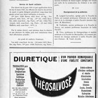2201 - Page 2192-XII - A travers l’officiel. Service de Santé militaire / Pensions militaires / Service de Santé militaire / Asiles publics d’aliénés / Enseignement de la médecine