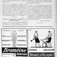 2202 - Page XIII-2193 - A travers l’officiel. Réponses des Ministres aux questions des Parlementaires. Participation des assurés sociaux aux frais pharmaceutiques « et autres » / Paiement des soins médicaux et chirurgicaux aux pensionnés de guerre