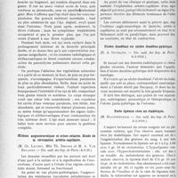 2219 - Page 2210 - Partie scientifique. L’Actualité Scientifique. Les Sociétés Savantes. Paris. Aventures d’un épi de blé dans une bronche, (Soc. méd. des hôp. de Paris ; 6-3-1931.) / Oedème angioneurotique et crises solaires. Etude de la circulation artério-capillaire, (Soc. méd. des hôp. de Paris ; 6-3-31.) / Ulcère duodénal ou ulcère duodéno-pylorique, (Soc. méd. des hôp. de Paris ; 6-3-1931.) / Forte lipémie chez un diabétique, (Soc. méd. des hôp. de Paris ; 6-3-1931.)