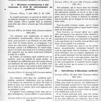 2233 - Page 2224 - Partie professionnelle, Hygiène, Assistance, Mutualité, Intérêts corporatifs, Variétés. Travaux Originaux. Jurisprudence. Subventions communales à un médecin. Décisions de jurisprudence. Décisions reconnaissant à une commune le droit de subventionner un praticien / Interdiction d’allocations médicales [Dr Paul Boudin]