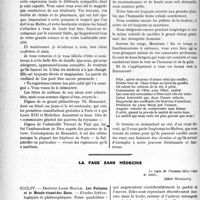 2241 - Page 2232 - Partie professionnelle, Hygiène, Assistance, Mutualité, Intérêts corporatifs, Variétés. Travaux Originaux. Jurisprudence. Le jubilé scientifique du professeur Bousquet / La page sans médecine