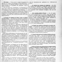 2246 - Page 2237 - Partie professionnelle, Hygiène, Assistance, Mutualité, Intérêts corporatifs, Variétés. Reportage professionnel. Nouvelles Informations, (Voir les Dernières Nouvelles en tête des « Demi-Colonnes »). Nécrologie [Drs Aubry, Lauriat, Kitasato, Veillon] / La Faculté de médecine de Nancy visite la station thermale de Vichy / IIe Conférence internationale du rat / Le nombre des étudiantes en médecine / Auto-camping club de France / Le Congrès des médecins allemands et la guerre chimique / Ier Congrès international d’hygiène méditerranéenne / Conférence internationale de défense sociale contre la syphilis et centenaire d’Alfred Fournier