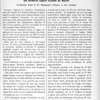2272 - Page 2263 - Propos du Jour. Un médecin expert victime du devoir. L’attentat dont le Dr Duhamel, d’Agen, a été victime [J. Noir]