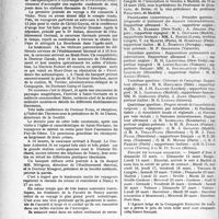 2315 - Page 2306 - Partie professionnelle, Hygiène, Assistance, Mutualité, Intérêts corporatifs, Variétés. Reportage professionnel. Nouvelles et Informations, (Voir les Dernières Nouvelles en tête des « Demi-Colonnes »). Fondation du choeur médical de Paris / Voyage d’études de la Faculté de médecine de Nancy à Vichy et dans les stations de l’Auvergne thermale / Société internationale de chirurgie