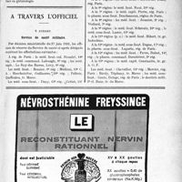 2334 - Page IX-2325 - Dernières nouvelles. Sanatorium de Villiers-sur-Marne, par Charly (Aisne) / A travers l’officiel. Service de santé militaire