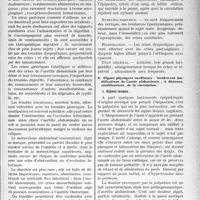 2354 - Page 2345 - Partie scientifique. Travaux Originaux. Ce que pratiquement le" médecin doit savoir... de l’aortite abdominale, d’après les travaux de M. L. Ramond et ceux de M. O. Weil. Comment soupçonner, puis reconnaître l’aortite abdominale chronique. Symptômes fonctionnels Indicateurs : Douleurs — Troubles gastro-intestinaux. — Phénomènes réflexes / Signes physiques cardinaux : localement modifications de l’aorte abdominale ; à distance, modifications de la circulation