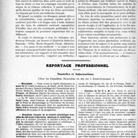 2387 - Page 2378 - Partie professionnelle, Hygiène, Assistance, Mutualité, Intérêts corporatifs, Variétés. Comptes rendus, documents, pièces officielles. L’exercice de la médecine par les étrangers. Débats Parlementaires, (J. O. 10 juin 1932) / Reportage professionnel. Nouvelles et Informations, (Voir les Dernières Nouvelles en tête des « Demi-Colonnes »). Nécrologie [Drs Louis Caminade, Léon Lortat-Jacob, M. Henri Ribadeau-Dumas, Madame Charles Bouchard] / Deuxième Congrès de la Société scientifique française de chirurgie réparatrice, plastique et esthétique / Chemins de fer P. L. M