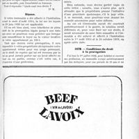 2394 - Page LXV-2385 - Correspondance. Baux et Locations. Reprise par le propriétaire / Conditions du droit à la prorogation