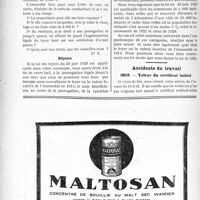 2395 - Page 2386-LXVI - Correspondance. Baux et Locations. Conditions du droit à la prorogation / Accidents du travail. Valeur du certificat initial