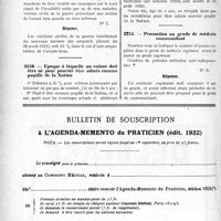 2399 - Page 2390-LXX - Correspondance. Application du Tarif Fallières. Visites d’urgence / Questions médico-militaires. Barème applicable aux invalidités des victimes civiles de la guerre / Epoque à laquelle un enfant doit être né pour pouvoir être admis comme pupille de la Nation / Promotion au grade de médecin commandant