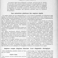 2422 - Page 2413 - Partie scientifique. Travaux Originaux, Clinique Médicale des Enfants : Hôpital des Enfants-Malades. La clinique au goût du jour. Il est essentiel pour le praticien d’examiner soigneusement, et de suivre attentivement toute angine aiguë, Le diagnostic de l’angine diphtérique est le plus souvent possible par la clinique, d’après le Dr Louis Ramond. Les caractères généraux des angines aiguës / Angines rouges. Angines blanches. Leur diagnostic étiologique