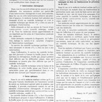 2449 - Page 2440 - Partie professionnelle, Hygiène, Assistance, Mutualité, Intérêts corporatifs, Variétés. Comptes rendus, documents, pièces officielles. Assurances sociales. Le contrôle médical technique en Meurthe-et-Moselle. Règlement. Maladie nécessitant plus de huit visites consécutives / Intervention chirurgicale / Soins spéciaux / Délivrance d’un bandage ou d’un appareil de prothèse / Malades dont la santé nécessite un repos à la campagne ou dans un établissement de prévention ou de cure