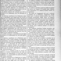 2452 - Page 2443 - Partie professionnelle, Hygiène, Assistance, Mutualité, Intérêts corporatifs, Variétés. Comptes rendus, documents, pièces officielles. Syndicat médical de Cannes. Projet de convention entre Caisse d’assurances sociales et Fédération départementale concernant le contrôle médical de la Fédération