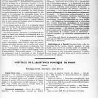 2454 - Page 2445 - Partie professionnelle, Hygiène, Assistance, Mutualité, Intérêts corporatifs, Variétés. Faculté de médecine de Paris. Enseignement et actes de la Faculté / Hôpitaux de l’assistance publique de Paris. Enseignement, concours, avis divers