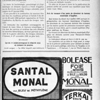 2456 - Page LV-2447 - A travers l’officiel. Avis de vacance de chaires à l’école d’application du Service de santé des troupes coloniales de Marseille / Loi du 10 juillet prorogeant le délai de mise en instance de pension / Vacance de chaire de faculté / Avis de vacance d’un postée de directeur de bureau municipal d’hygiène